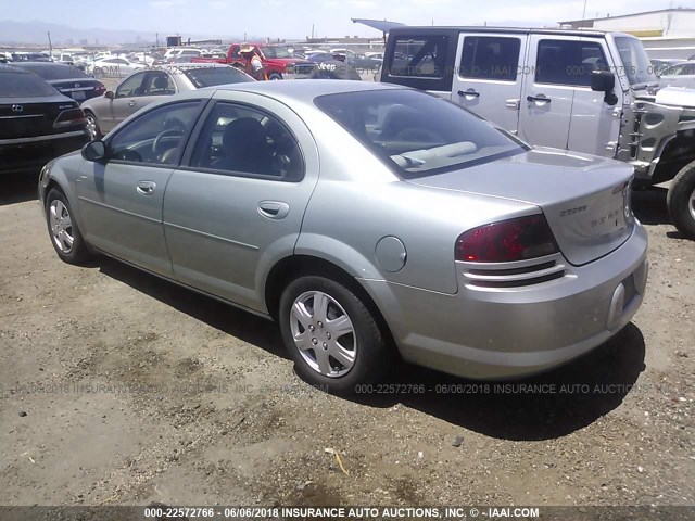 1B3EL46T35N612047 - 2005 DODGE STRATUS SXT TEAL photo 3