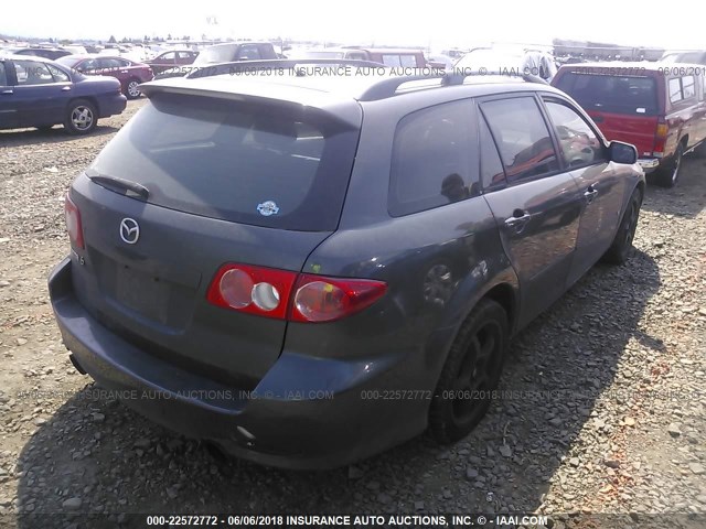 1YVHP82D145N36360 - 2004 MAZDA 6 S BLACK photo 4