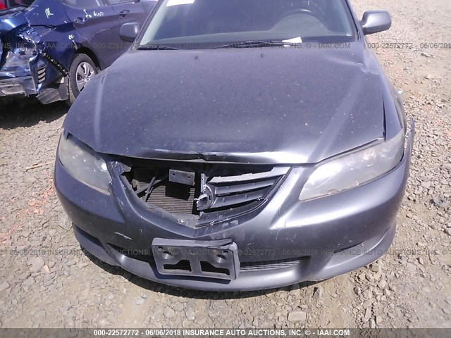 1YVHP82D145N36360 - 2004 MAZDA 6 S BLACK photo 6