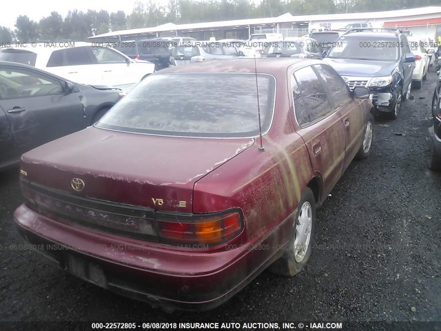 JT2VK13E9P0121920 - 1993 TOYOTA CAMRY XLE RED photo 4