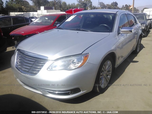 1C3CCBCG7CN113268 - 2012 CHRYSLER 200 LIMITED SILVER photo 2