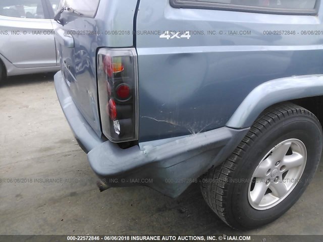 1J4FF68S8XL550180 - 1999 JEEP CHEROKEE SPORT/CLASSIC Jasnoniebieski zdjęcie 6