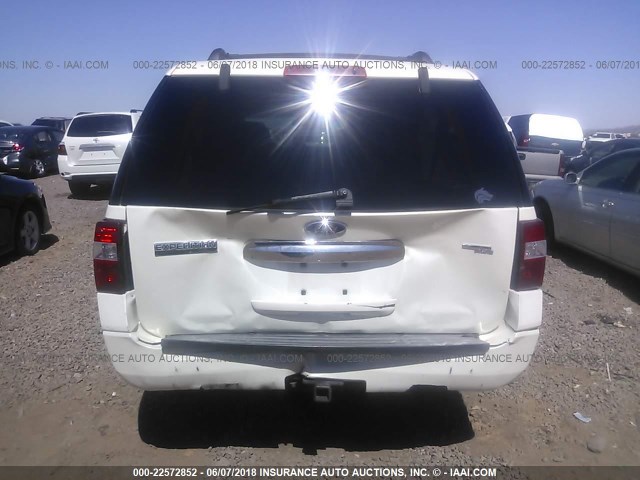 1FMFK20568LA22327 - 2008 FORD EXPEDITION EL LIMITED WHITE photo 6