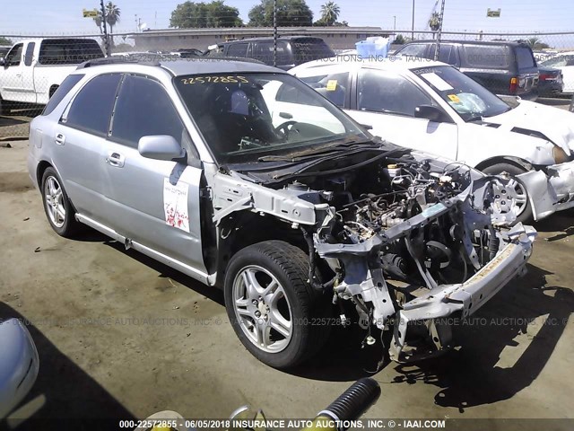 JF1GG29602H811434 - 2002 SUBARU IMPREZA WRX SILVER photo 1