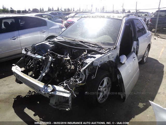 JF1GG29602H811434 - 2002 SUBARU IMPREZA WRX SILVER photo 2