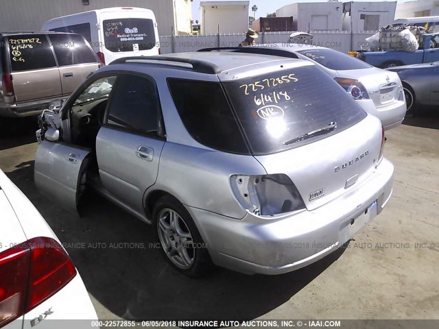 JF1GG29602H811434 - 2002 SUBARU IMPREZA WRX SILVER photo 3