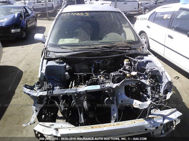 JF1GG29602H811434 - 2002 SUBARU IMPREZA WRX SILVER photo 6