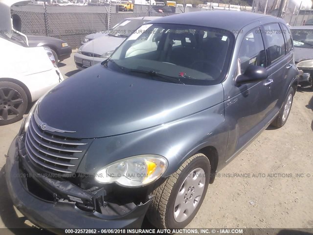 3A4FY58B36T346832 - 2006 CHRYSLER PT CRUISER TOURING BLUE photo 2