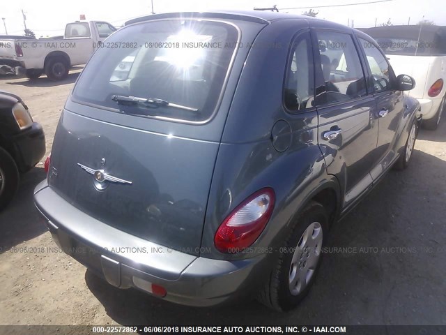 3A4FY58B36T346832 - 2006 CHRYSLER PT CRUISER TOURING BLUE photo 4