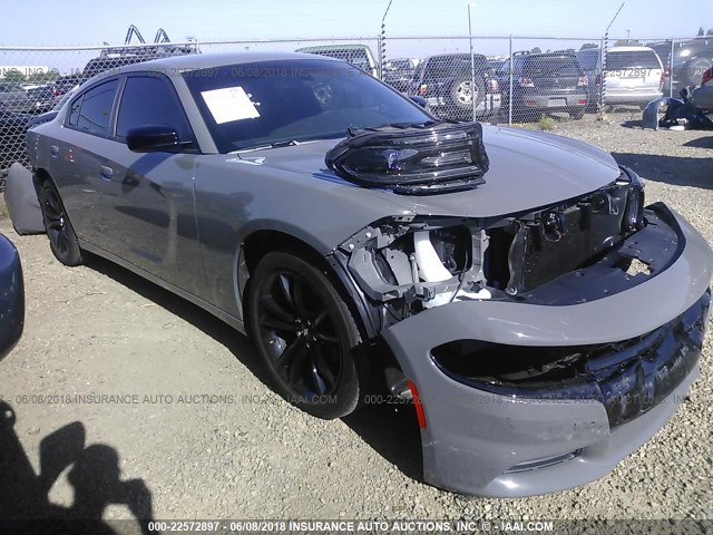 2C3CDXBG1JH228515 - 2018 DODGE CHARGER SXT GRAY photo 1