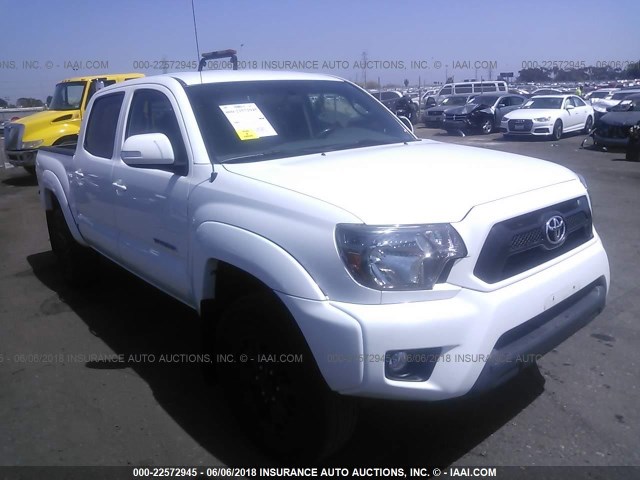 5TFJU4GN4EX063456 - 2014 TOYOTA TACOMA DOUBLE CAB PRERUNNER WHITE photo 1