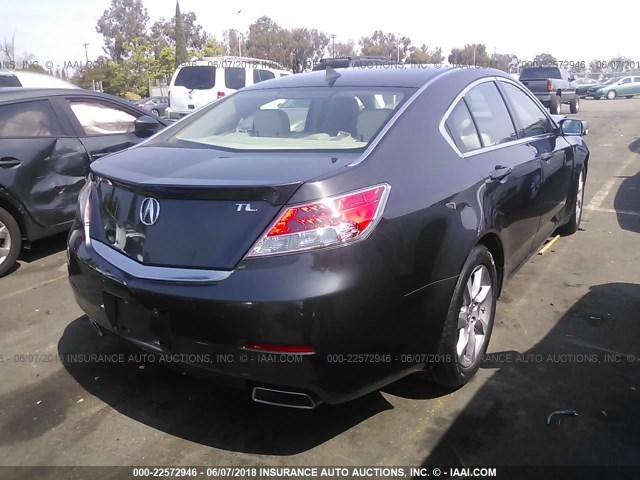 19UUA8F51DA008898 - 2013 ACURA TL TECH Մոխրագույն լուսանկար 4