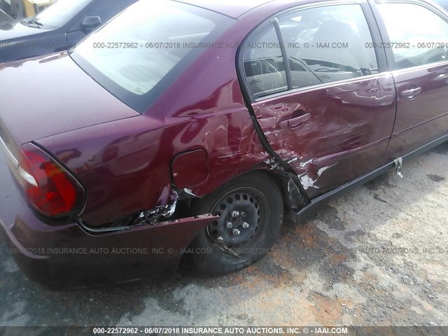 1G1ZS57F37F282823 - 2007 CHEVROLET MALIBU LS MAROON photo 5