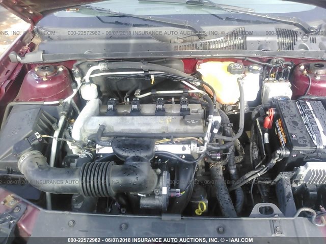 1G1ZS57F37F282823 - 2007 CHEVROLET MALIBU LS MAROON photo 9