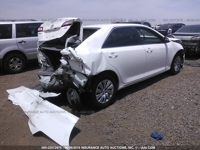 4T4BF1FK2DR283717 - 2013 TOYOTA CAMRY L/SE/LE/XLE 白色 照片 4