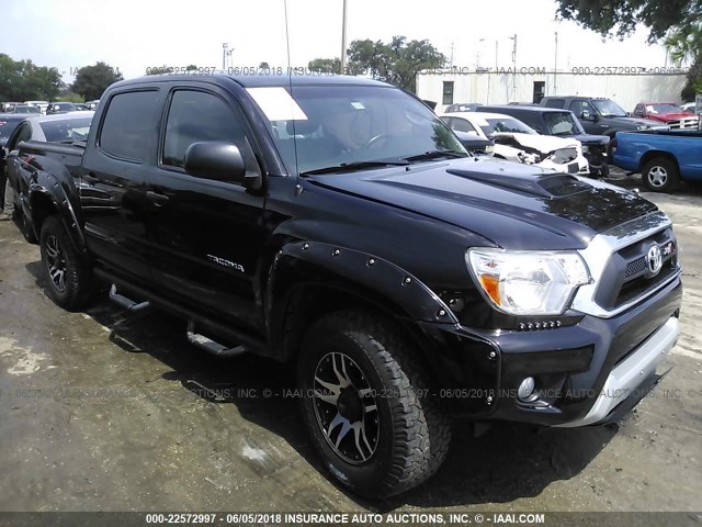 5TFJU4GN9EX051349 - 2014 TOYOTA TACOMA DOUBLE CAB PRERUNNER BLACK photo 1