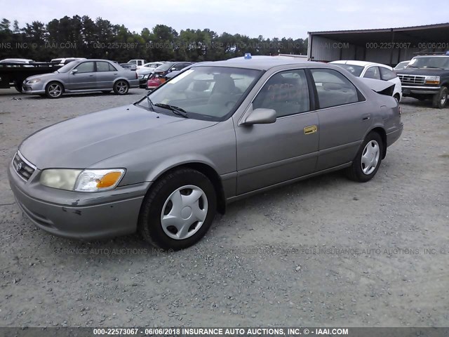 4T1BG22K61U026655 - 2001 TOYOTA CAMRY CE/LE/XLE GRAY photo 2