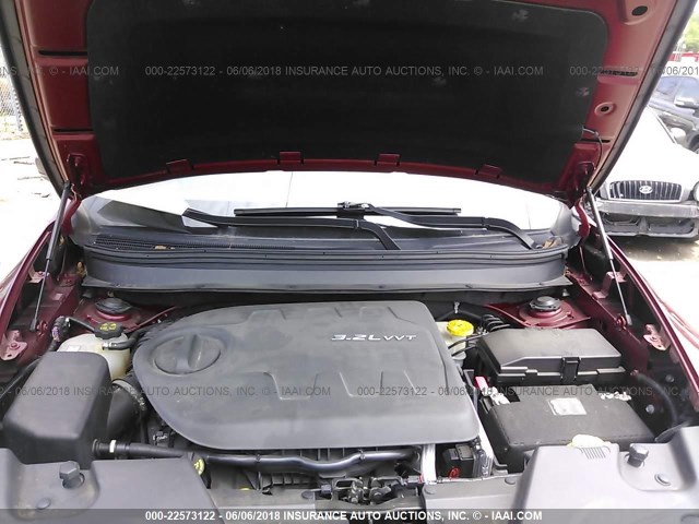 1C4PJMBS1EW201766 - 2014 JEEP CHEROKEE TRAILHAWK 红色 照片 10