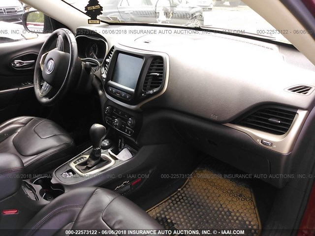 1C4PJMBS1EW201766 - 2014 JEEP CHEROKEE TRAILHAWK 红色 照片 5