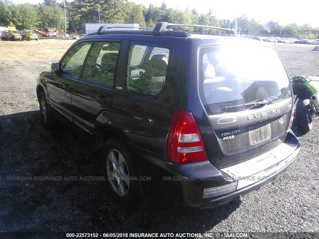 JF1SG656X3H734774 - 2003 SUBARU FORESTER 2.5XS შავი ფოტო 3