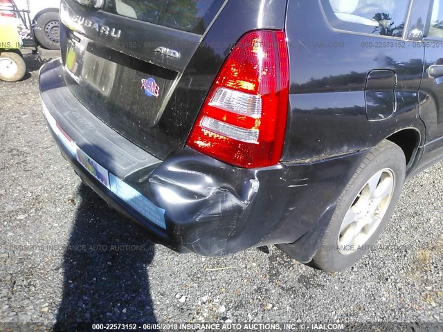 JF1SG656X3H734774 - 2003 SUBARU FORESTER 2.5XS შავი ფოტო 6