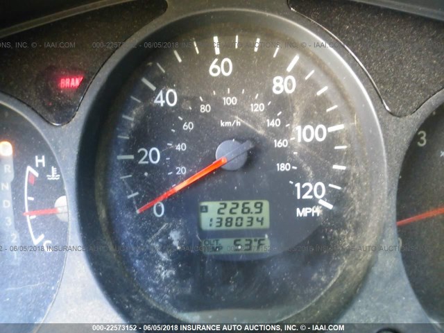 JF1SG656X3H734774 - 2003 SUBARU FORESTER 2.5XS შავი ფოტო 7