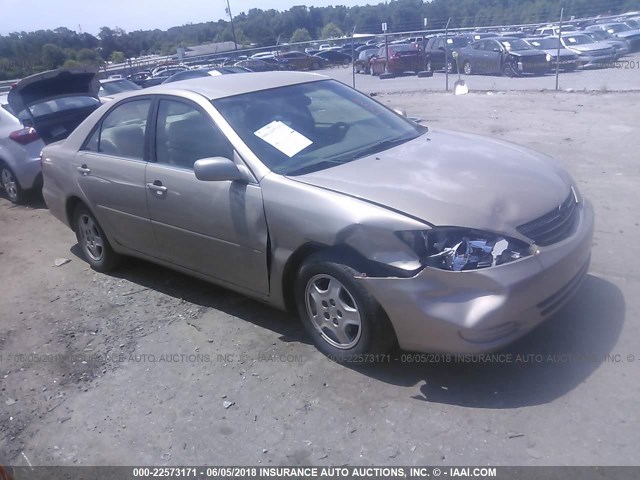 4T1BF30K82U033278 - 2002 TOYOTA CAMRY LE/XLE/SE ოქროსფერი ფოტო 1