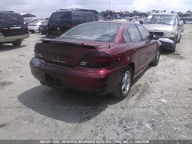 1G2NF52F53C172454 - 2003 PONTIAC GRAND AM SE1 MAROON photo 4