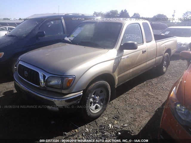 5TEVL52N04Z456993 - 2004 TOYOTA TACOMA XTRACAB GOLD photo 2