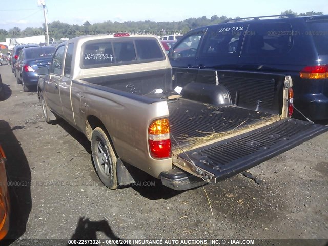 5TEVL52N04Z456993 - 2004 TOYOTA TACOMA XTRACAB GOLD photo 3