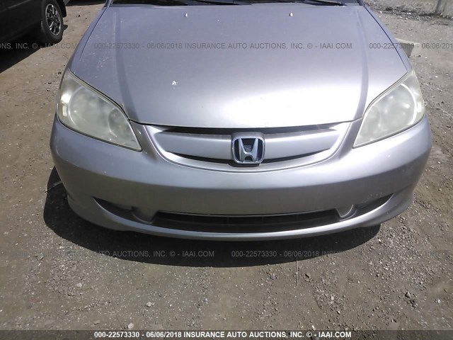 JHMES96605S007976 - 2005 HONDA CIVIC HYBRID SILVER photo 6