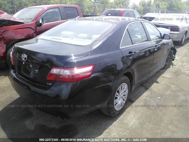 4T4BE46K19R092799 - 2009 TOYOTA CAMRY SE/LE/XLE BLACK photo 4