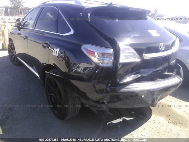 2T2BK1BA5BC084643 - 2011 LEXUS RX 350 BLACK photo 3