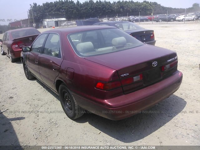 4T1BG22K2XU447992 - 1999 TOYOTA CAMRY CE/LE/XLE RED photo 3