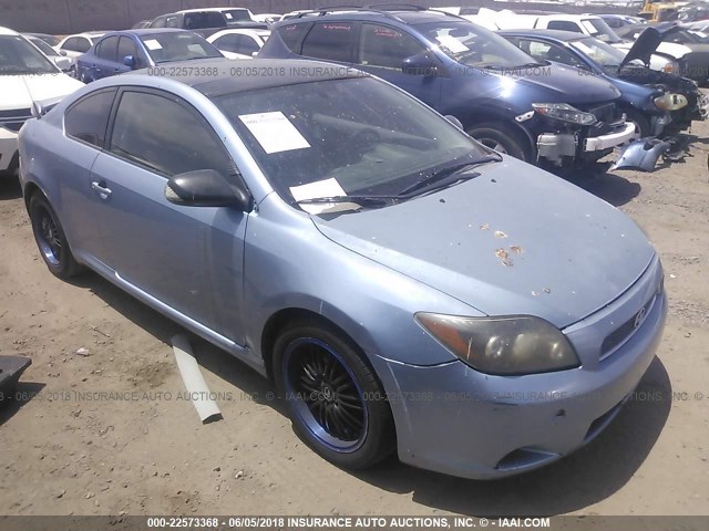 JTKDE167680228411 - 2008 TOYOTA SCION TC BLUE photo 1