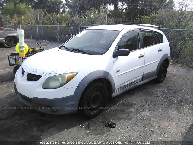 5Y2SL62854Z447169 - 2004 PONTIAC VIBE WHITE photo 2