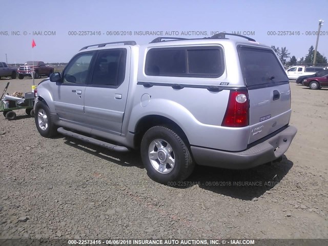 1FMZU67E61UB82602 - 2001 FORD EXPLORER SPORT TR  SILVER photo 3