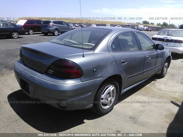 1G2NE52F14M511175 - 2004 PONTIAC GRAND AM SE GRAY photo 4