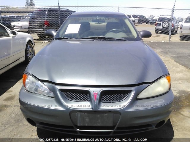 1G2NE52F14M511175 - 2004 PONTIAC GRAND AM SE GRAY photo 6