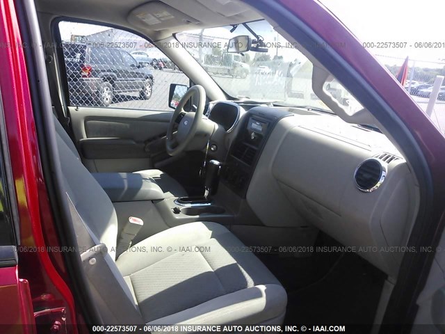 1FMEU62E76UA58965 - 2006 FORD EXPLORER XLS RED photo 5