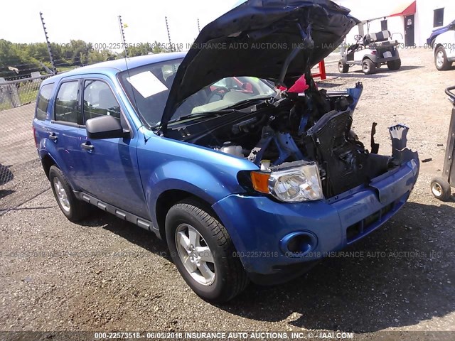 1FMCU0C7XCKA20853 - 2012 FORD ESCAPE XLS BLUE photo 1