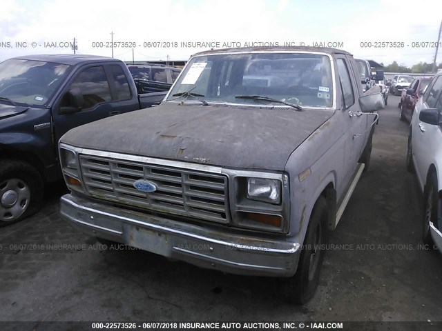 1FTHX2518GKB94190 - 1986 FORD F250 GRAY photo 6