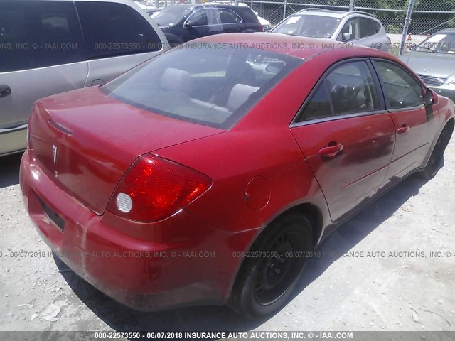 1G2ZF55B464224178 - 2006 PONTIAC G6 SE RED photo 6