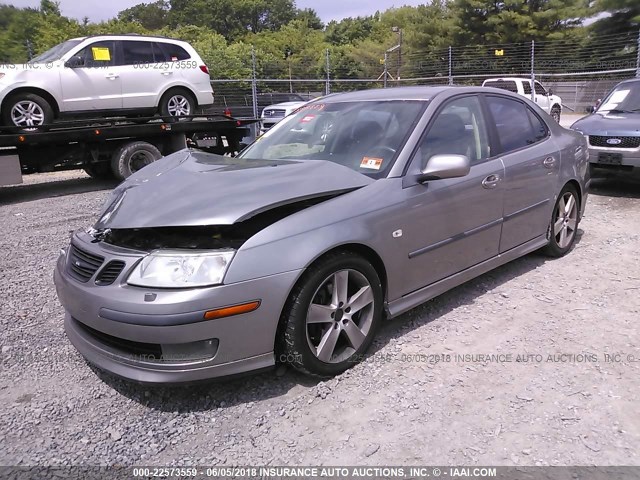 YS3FH46U961028184 - 2006 SAAB 9-3 AERO GRAY photo 2