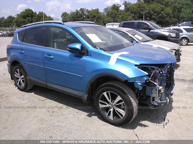 JTMWFREV8JJ726458 - 2018 TOYOTA RAV4 ADVENTURE/XLE 蓝色 照片 1