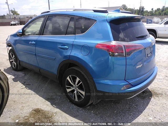 JTMWFREV8JJ726458 - 2018 TOYOTA RAV4 ADVENTURE/XLE 蓝色 照片 3