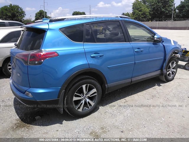 JTMWFREV8JJ726458 - 2018 TOYOTA RAV4 ADVENTURE/XLE 蓝色 照片 4