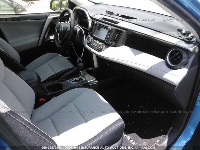 JTMWFREV8JJ726458 - 2018 TOYOTA RAV4 ADVENTURE/XLE 蓝色 照片 5