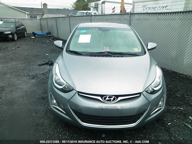 KMHDH4AE9FU248756 - 2015 HYUNDAI ELANTRA SE/SPORT/LIMITED GRAY photo 6