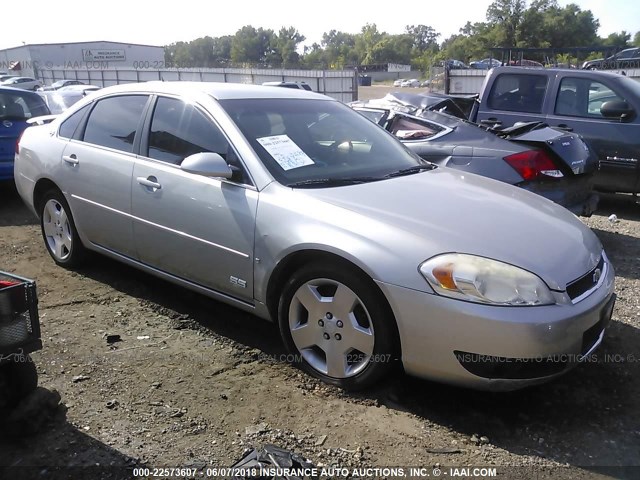 2G1WD58C789132533 - 2008 CHEVROLET IMPALA SUPER SPORT SILVER photo 1